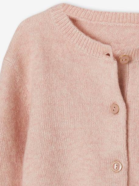 Gilet boléro fille rose poudré 3 - vertbaudet enfant 