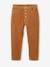 Pantalon velours Mom MorphologiK fille Tour de hanches LARGE camel 1 - vertbaudet enfant 