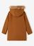 Duffle-coat à capuche en drap de laine fille fermé par brandebourgs camel 4 - vertbaudet enfant 