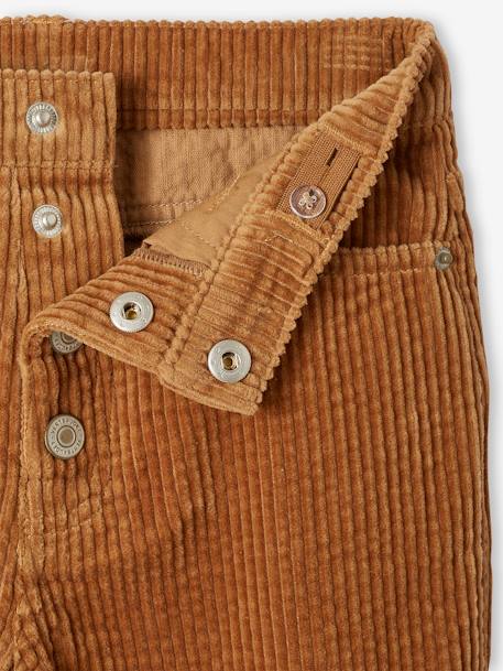 Pantalon velours Mom MorphologiK fille tour de hanches MEDIUM camel 4 - vertbaudet enfant 