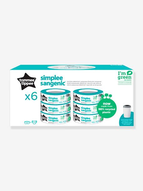 Recharges Simplee x 6 TOMMEE TIPPEE en plastique recyclé gris 2 - vertbaudet enfant 