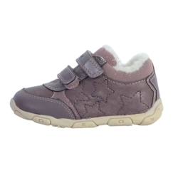 Chaussures-Chaussures fille 23-38-Basket Geox Enfant - GEOX - Balu - Prune clair - Scratch - Confort exceptionnel