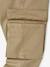 Pantalon cargo droit MorphologiK garçon Tour de Hanches MEDIUM facile à enfiler bronze 4 - vertbaudet enfant 