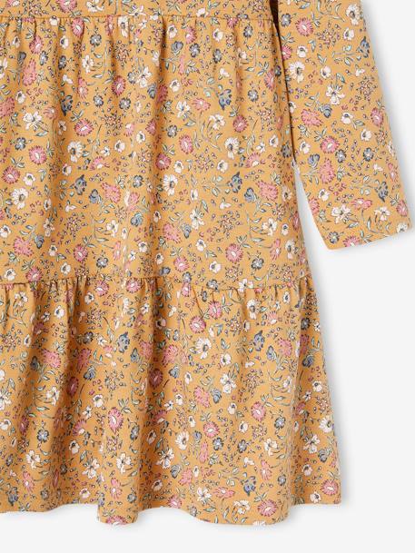 Ensemble robe et cardigan à volants fille caramel+rose poudré 4 - vertbaudet enfant 