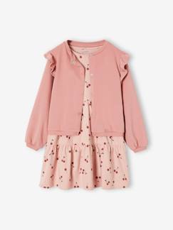 Ensemble robe et cardigan à volants fille  - vertbaudet enfant