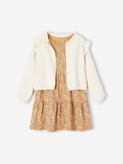 Ensemble robe et cardigan à volants fille  - vertbaudet enfant