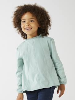 -T-shirt blouse Basics fille détails en macramé