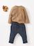 Pantalon molleton bébé garçon uni BASICS beige sable+bleu ardoise+brique+caramel+gris clair chiné+Marine grisé+tilleul foncé 22 - vertbaudet enfant 