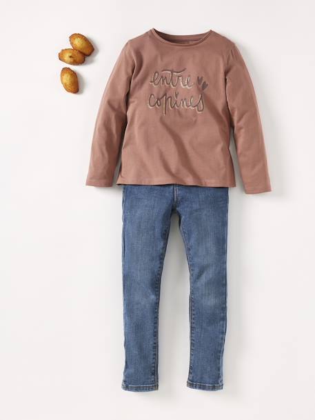 Jean skinny bleu clair+bleu jean+stone 18 - vertbaudet enfant 