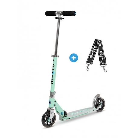 Trottinette pliable - MICRO - Speed+ - Roues absorbant les chocs - Planche large - Revêtement agrippant VERT 1 - vertbaudet enfant 