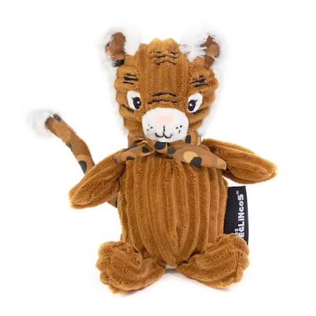 Les Déglingos - Doudou Petit simply 'Melimelos lle Tigre' en boite MARRON 2 - vertbaudet enfant 