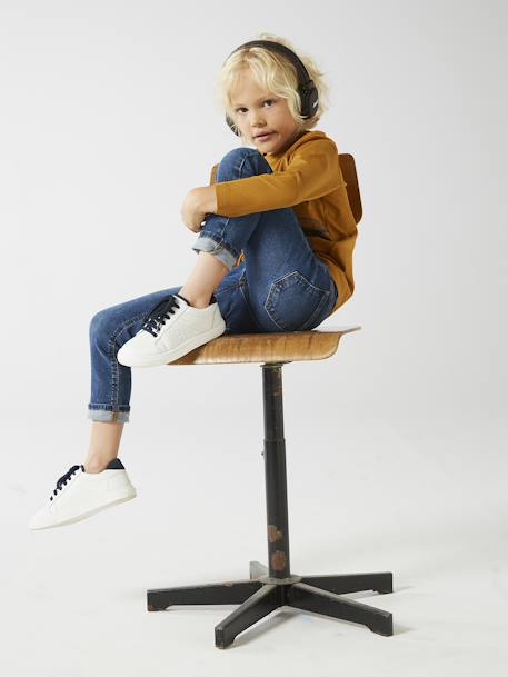 Jean slim Basics garçon stone 4 - vertbaudet enfant 