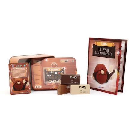 Coffret FIMO - Boîte en métal Collector - Nain BEIGE 4 - vertbaudet enfant 