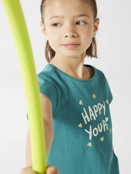 Tee-shirt à message Basics fille  - vertbaudet enfant