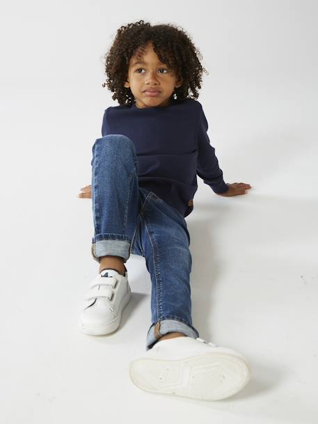 Jean slim Basics garçon stone 8 - vertbaudet enfant 