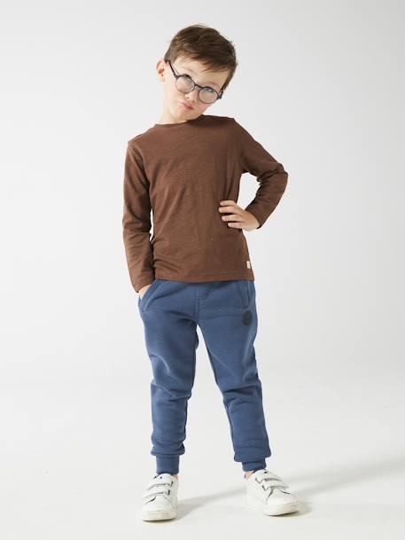 Pantalon jogging Basics garçon en molleton  - vertbaudet enfant