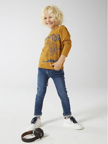 Jean slim Basics garçon stone 3 - vertbaudet enfant 