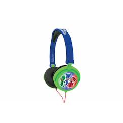 Jouet-Jeux éducatifs-Casque stéréo enfant LEXIBOOK - PJMASK - pliable et ajustable - Limitation de volume d'écoute