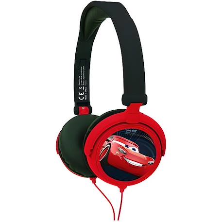 Casque stéréo enfant LEXIBOOK - CARS - pliable et ajustable - Rouge - A partir de 5 ans ROUGE 1 - vertbaudet enfant 