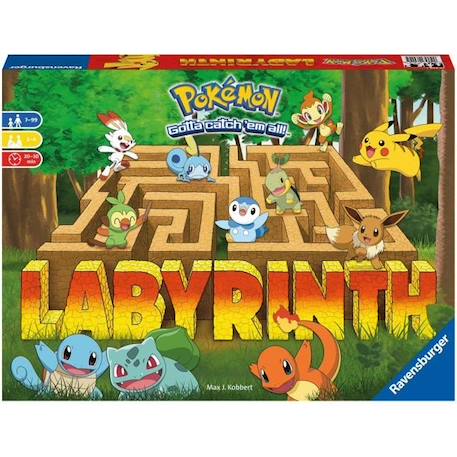 Labyrinthe POKEMON - Ravensburger - Jeu de société famille - Chasse au trésor - 2 à 4 joueurs dès 7 ans BLANC 1 - vertbaudet enfant 