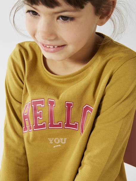 Tee-shirt à message Basics fille  - vertbaudet enfant