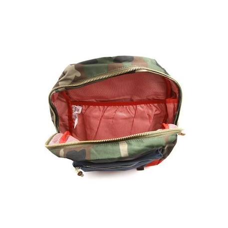 Sac à dos Herschel camouflage et bleu marine Settlment BLEU 4 - vertbaudet enfant 