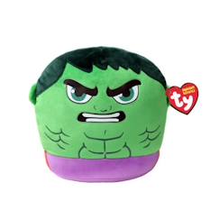 Jouet-Premier âge-Jouet en peluche - TY - Marvel Squish a boos Small - Hulk - Multicolore - Mixte - A partir de 6 ans