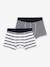 Lot de 2 boxers rayés PETIT BATEAU lot blanc 1 - vertbaudet enfant 