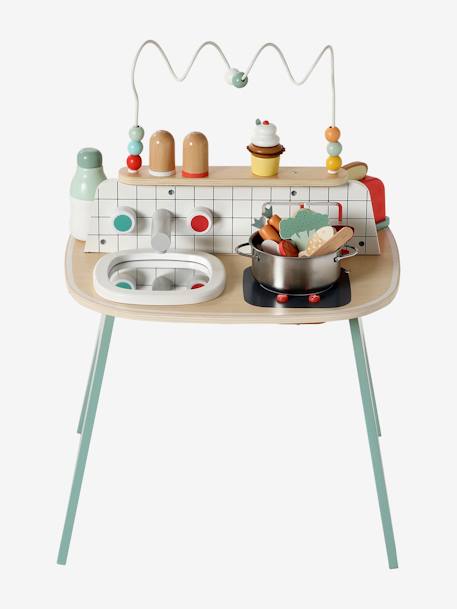 Table d'activités cuisine en bois FSC® bois 1 - vertbaudet enfant 