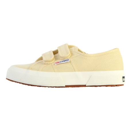 Basket enfant SUPERGA - Cotjstrap Classic - Jaune - Scratch - Confort exceptionnel JAUNE 1 - vertbaudet enfant 