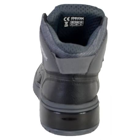 Basket Montante - GEOX - J Xled B.A YNT+TUMB.SYNT J947QA - Noir/Gris foncé - Lacets - Garçon - Résistantes NOIR 4 - vertbaudet enfant 