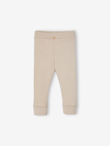 Legging évolutif bébé BASICS beige+cappuccino+jaune d'or+marine 1 - vertbaudet enfant 