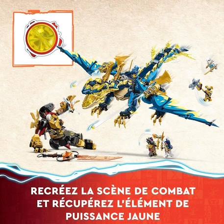 LEGO® NINJAGO 71796 Le Dragon Élémentaire contre le Robot de l’Impératrice, Grand Jouet BLEU 5 - vertbaudet enfant 
