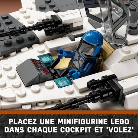 LEGO Star Wars 75348 Le Chasseur Fang Mandalorien Contre le TIE Interceptor, Jouet de Vaisseaux BLANC 4 - vertbaudet enfant 