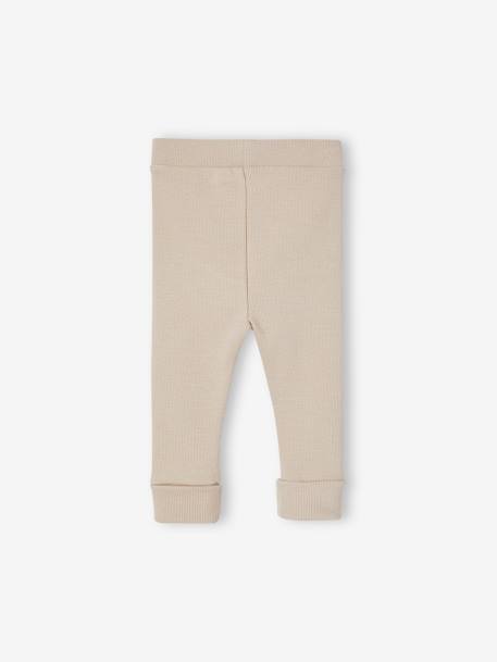 Legging évolutif bébé BASICS beige+cappuccino+jaune d'or+marine 2 - vertbaudet enfant 