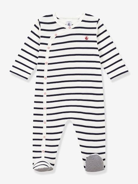 Dors-bien bébé PETIT BATEAU blanc imprimé 1 - vertbaudet enfant 