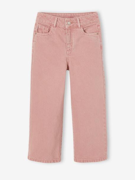 Pantalon large fille bois de rose+caramel+écru+rose bonbon 1 - vertbaudet enfant 