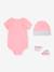 Ensemble 3 pièces chaussons + body + bonnet Converse® rose 2 - vertbaudet enfant 