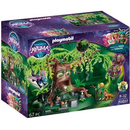 PLAYMOBIL - 70801 - AYUMA - Arbre de la Sagesse - Figurine, Animaux et Arbre Magique VERT 1 - vertbaudet enfant 