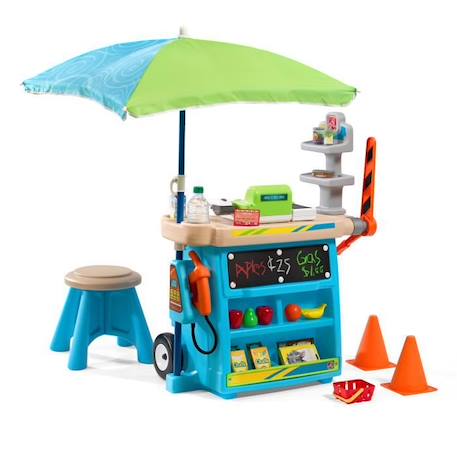 Marchande enfant Stop & Go - STEP2 - Supermarché / Stand de Vente / Epicerie - Accessoires inclus BLEU 1 - vertbaudet enfant 