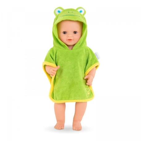 Cape de bain grenouille pour poupon 36 cm - Corolle VERT 1 - vertbaudet enfant 