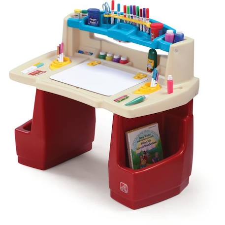 Bureau d'art pour enfants - STEP2 - Deluxe Art Master - Blanc - En plastique - À partir de 3 ans BLANC 3 - vertbaudet enfant 