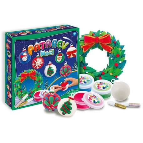 Coffret de pâte à modeler Sentosphere - Patarev' Noël BLANC 2 - vertbaudet enfant 