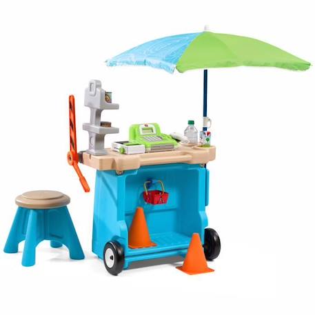 Marchande enfant Stop & Go - STEP2 - Supermarché / Stand de Vente / Epicerie - Accessoires inclus BLEU 2 - vertbaudet enfant 