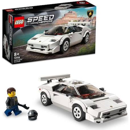 LEGO® 76908 Speed Champions Lamborghini Countach, Jouet modèle de
