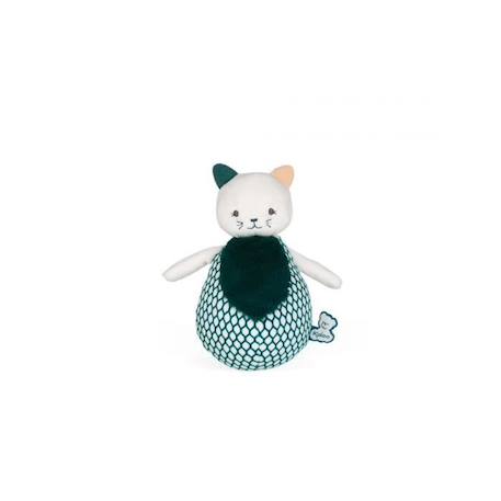 Jouet d'éveil sensoriel - KALOO - Mon Petit Chat Culbuto en Peluche - 16 cm - Multicolore - Mixte - Vert VERT 1 - vertbaudet enfant 