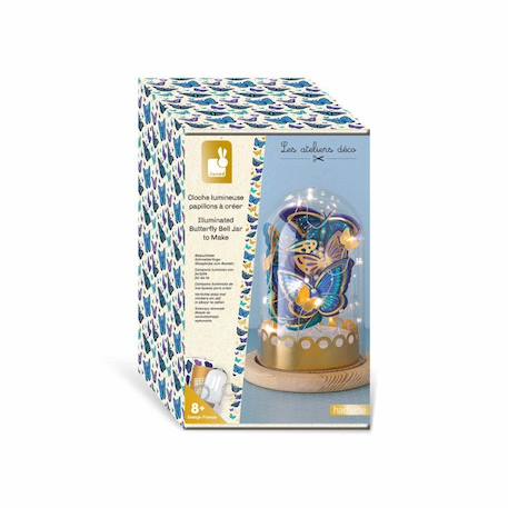 Kit créatif enfant - Cloche lumineuse papillons à créer - Janod BLEU 1 - vertbaudet enfant 