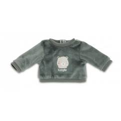 Jouet-Poupons et poupées-Poupées mannequins et accessoires-Sweat Ourson pour Poupon 30 cm - Corolle - Gris et Rose - Enfant à partir de 3 ans