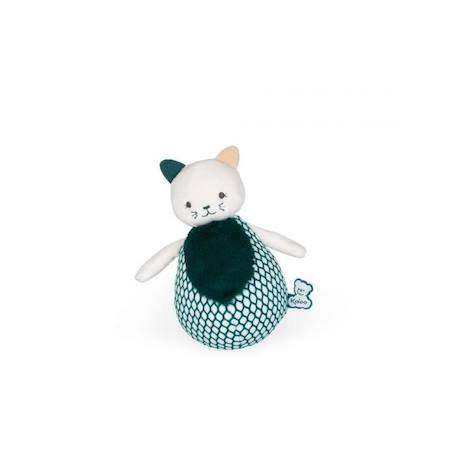 Jouet d'éveil sensoriel - KALOO - Mon Petit Chat Culbuto en Peluche - 16 cm - Multicolore - Mixte - Vert VERT 2 - vertbaudet enfant 