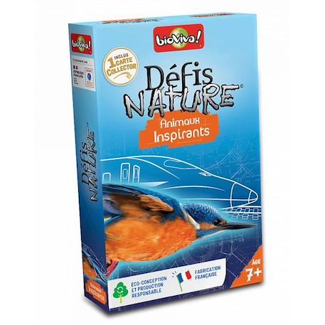 Jeu de cartes - BIOVIVA - Défis nature - Animaux inspirants - Multicolore/Bleu BLEU 1 - vertbaudet enfant 